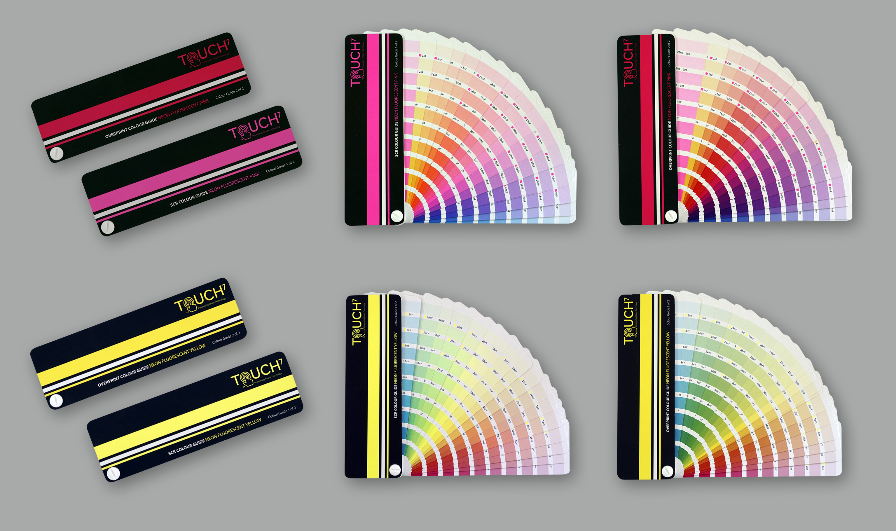 С помощью четырех неоновых цветовых шкал Touch7 можно воспроизводить 1520 цветов